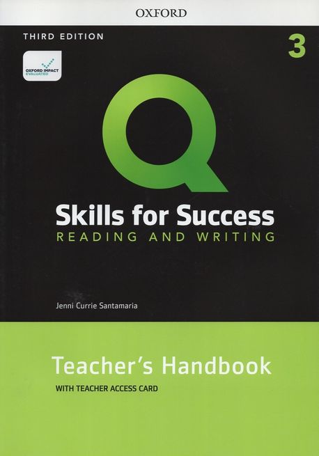 Q: Skills for Success: Level 3: Reading and Writing Teacher’s Handbook with Teacher’s Access Card