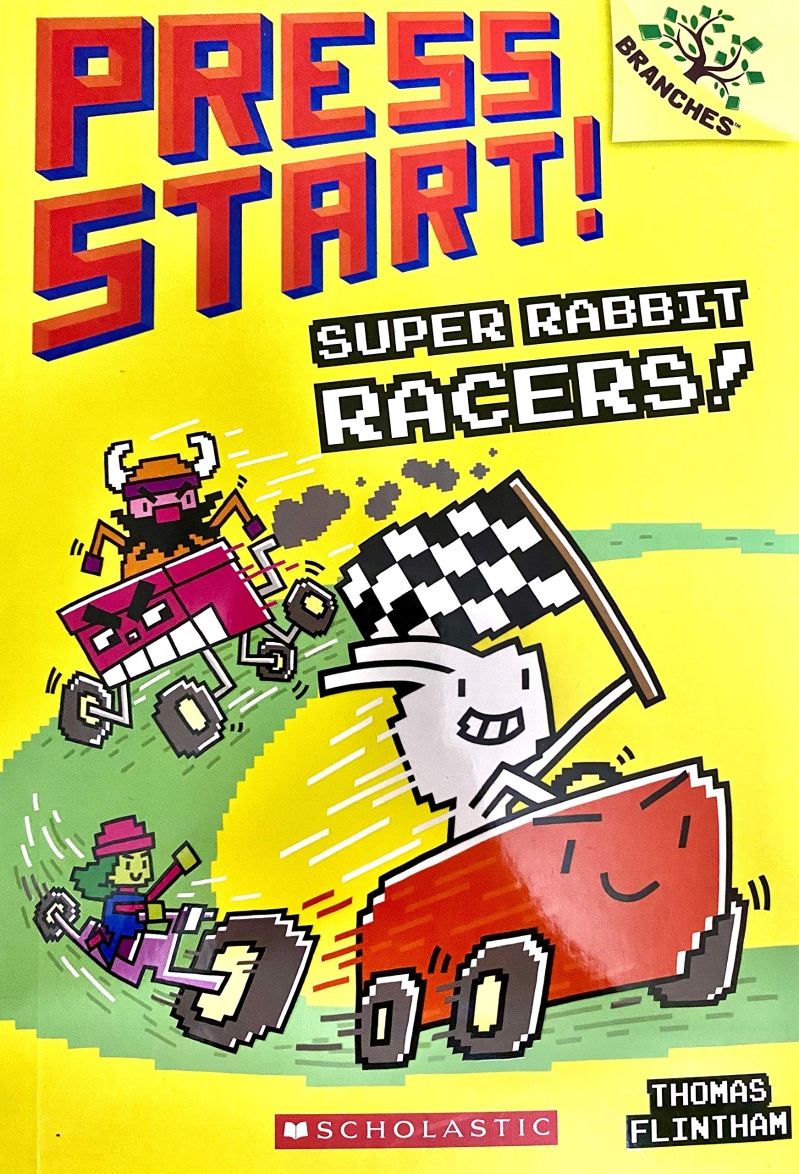 Press start!. 3 super rabbit racers!