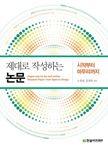 제대로 작성하는 논문: 시작부터 마무리까지/ 노경섭, 김정욱 지음