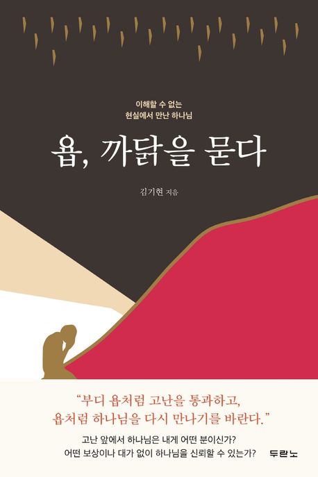 ; 욥, 까닭을 묻다 : 이해할 수 없는 현실에서 만난 하나님 / 김기현 지음