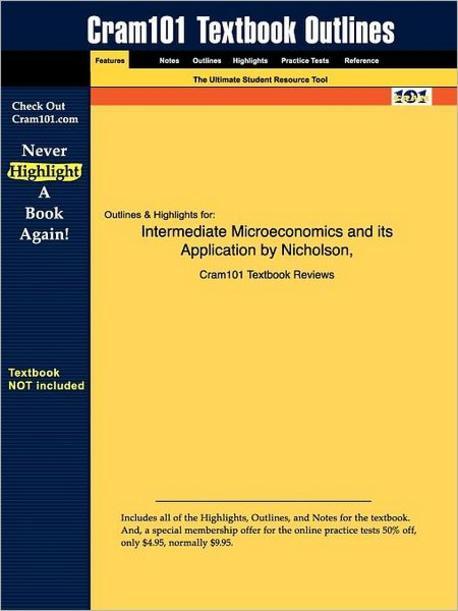[Cram101 Textbook Outlines] Intermediate Microeconomics and Its Application
