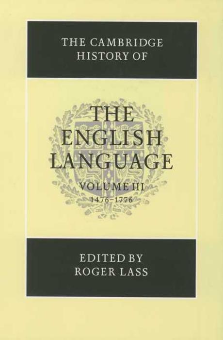 English Language and Lingustics,Vol.3 Paperback (1476-1776 #3)