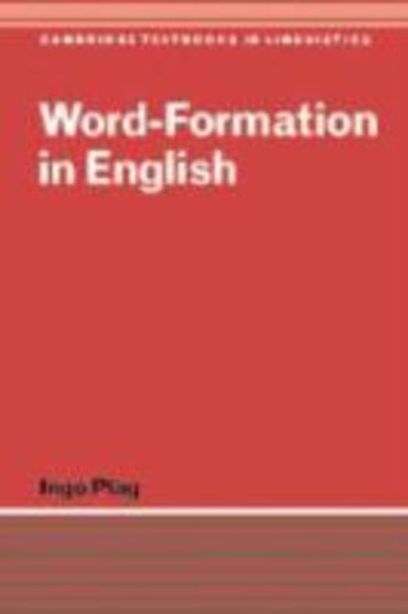Word-Formation in English Paperback