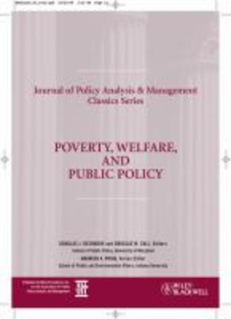 Poverty, welfare, and public policy