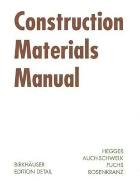 Construction Materials Manual Paperback