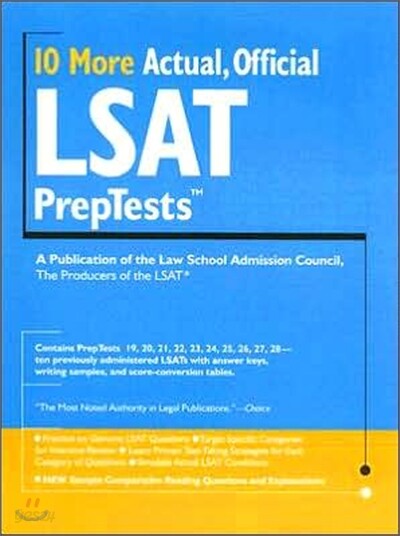 10 More, Actual Official LSAT Preptests: (Preptests 19-28)