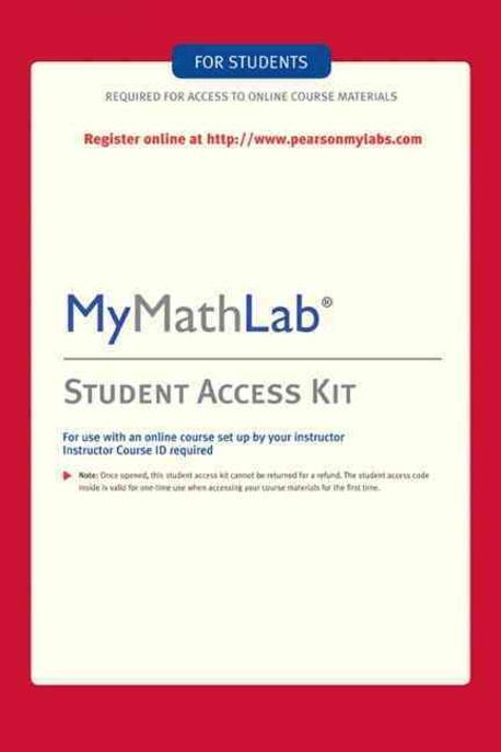 Mymathlab -- Standalone Access Card (Student Access Kit)