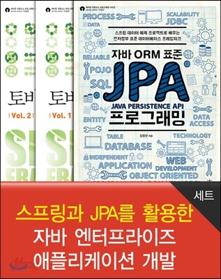 스프링과 JPA를 활용한 자바 엔터프라이즈 애플리케이션 개발 세트 (자바 ORM 표준 JPA 프로그래밍 + 토비의 스프링 3.1 Vol. 1~2)