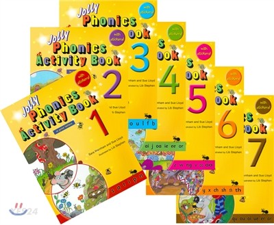 Jolly Phonics Activity Books 1-7 (정자체) (In Print Letters (American English edition))