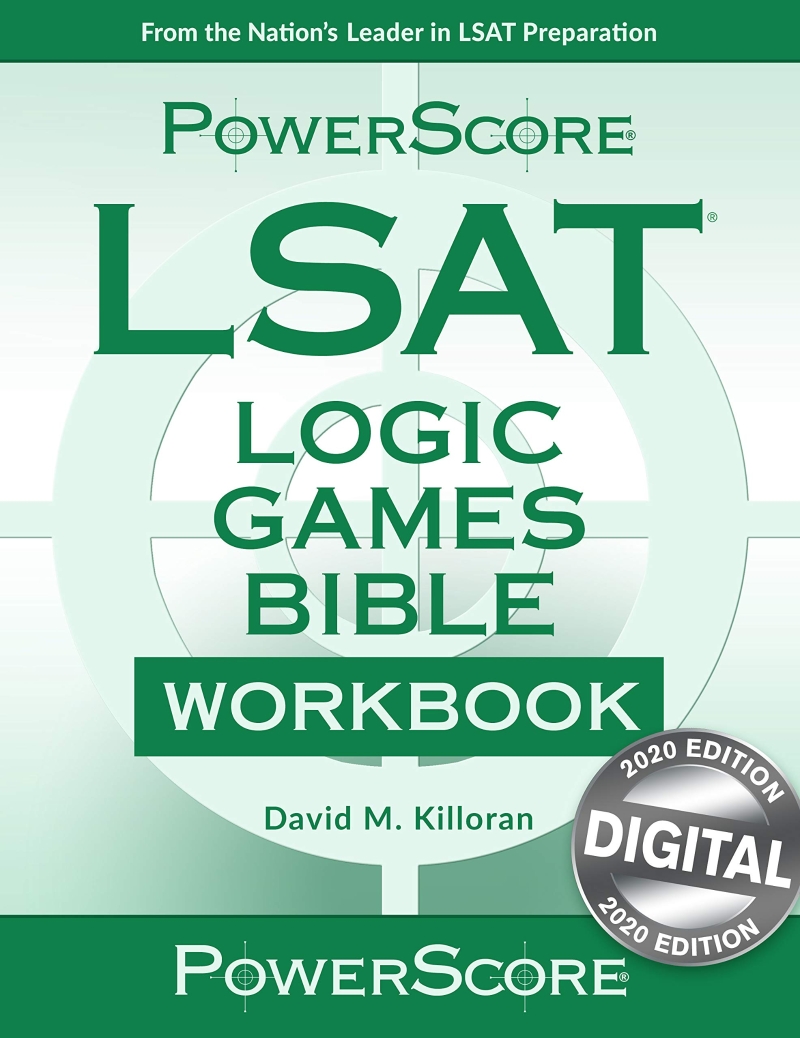 The PowerScore LSAT Logic Games Bible Workbook Paperback (2019 edition)