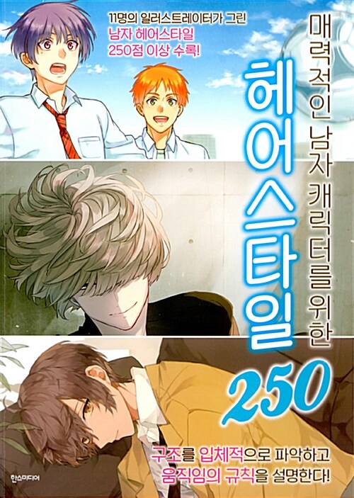 (매력적인 남자 캐릭터를 위한) 헤어스타일 250 / Anne 지음  ; 김재훈 옮김