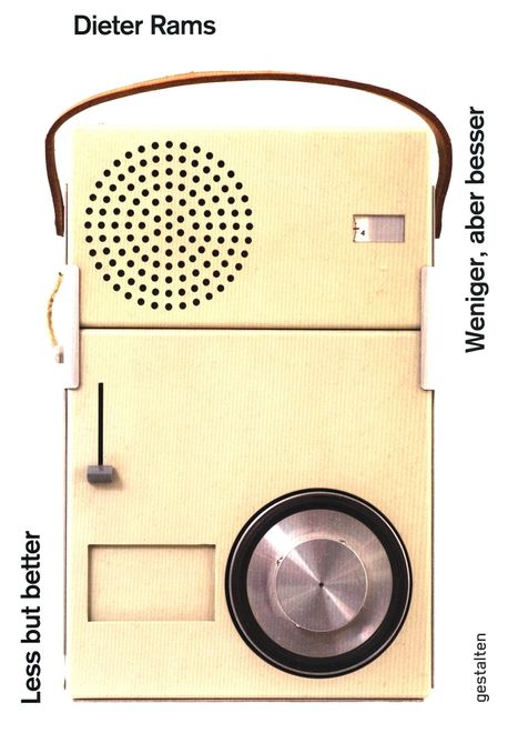 Weniger, aber besser Less, but better