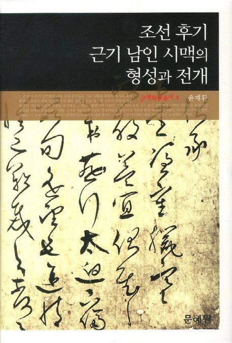 조선 후기 근기 남인 시맥의 형성과 전개 / 윤재환 지음.