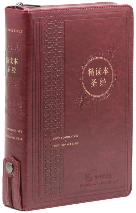 중국어 톰슨 주석성경(정독본/특대/단본/지퍼/색인/PU/자주색) (지퍼.PU)