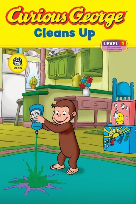 Curious George Cleans Up 표지