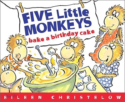 Five Little Monkeys bake a birthday cake