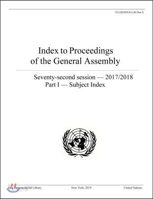 Index to Proceedings of the General Assembly 2017/2018 (Subject Index)