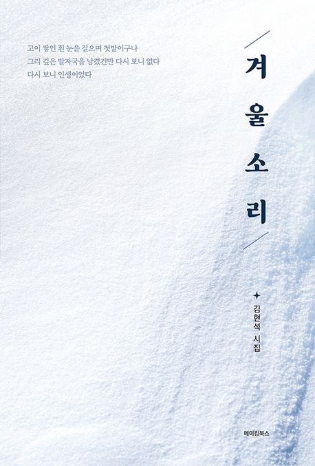 겨울 소리- [전자책] : 김현석 시집