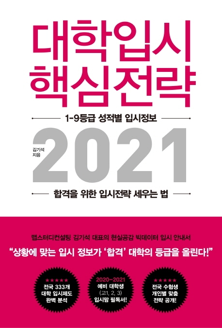 대학 입시 핵심 전략 2021