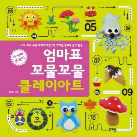 엄마표 꼬물꼬물 클레이아트  : 5~8세 손놀이  