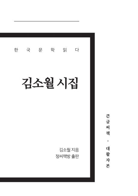 [큰글자] 김소월 시집 : 큰글씨책