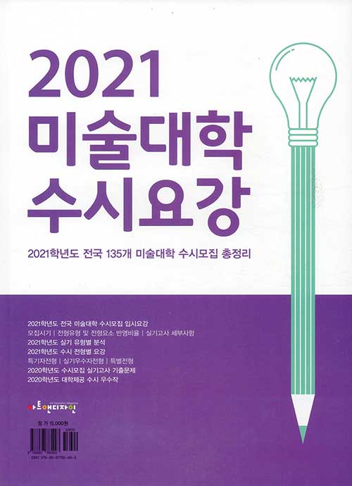2021 미술대학 수시요강 (2021학년도 전국 135개 미술대학 수시모집 총정리)