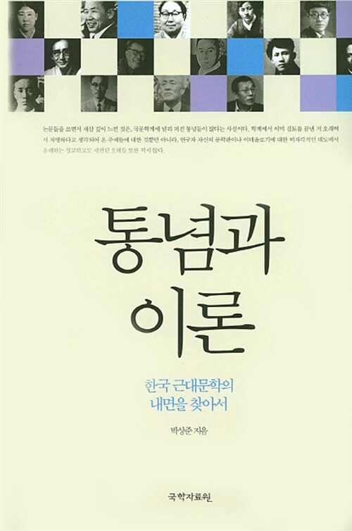 통념과 이론 : 한국 근대문학의 내면을 찾아서
