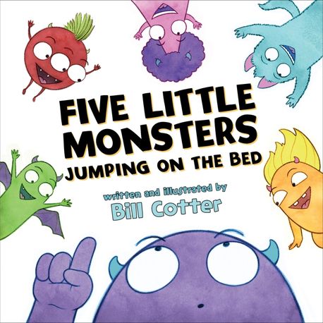 <span>F</span>ive little monsters jumping on the bed