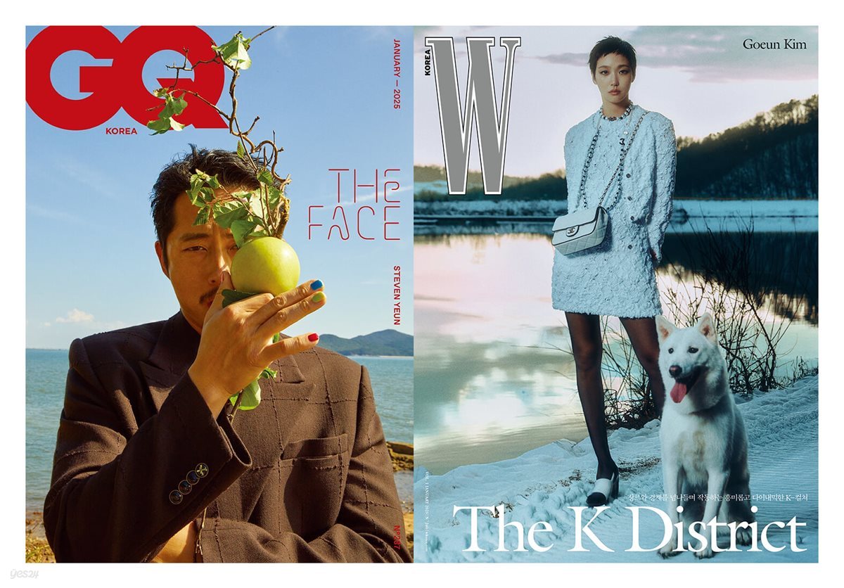 GQ 지큐 코리아 + W 더블유 코리아 (월간) : 1월 합본세트 [2025] (합본세트판매)