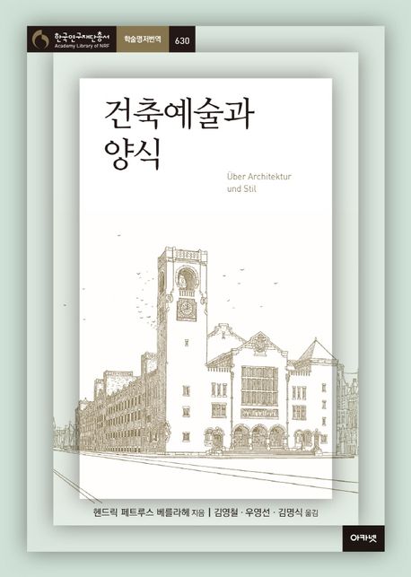 건축예술과 양식 :강연과 논문 1894-1928 표지