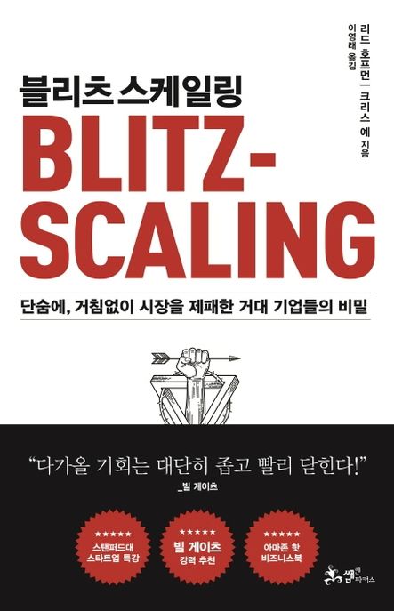 블리츠 스케일링  : 단숨에, 거침없이 시장을 제패한 거대 기업들의 비밀 표지