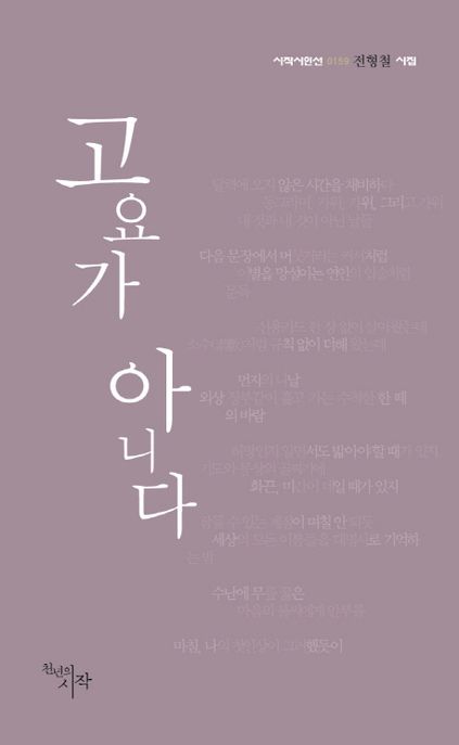 고요가 아니다 : 전형철 시집