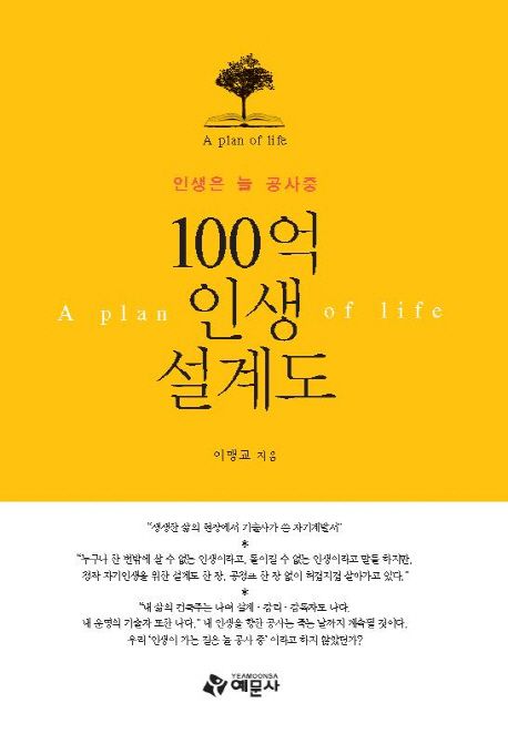 100억 인생 설계도 : 인생은 늘 공사중