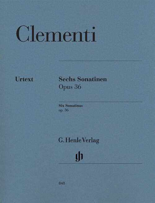 Sechs Sonatinen Opus 36.  - [score] / Muzio Clementi ; edited by Ernst-Gunter Heinemann