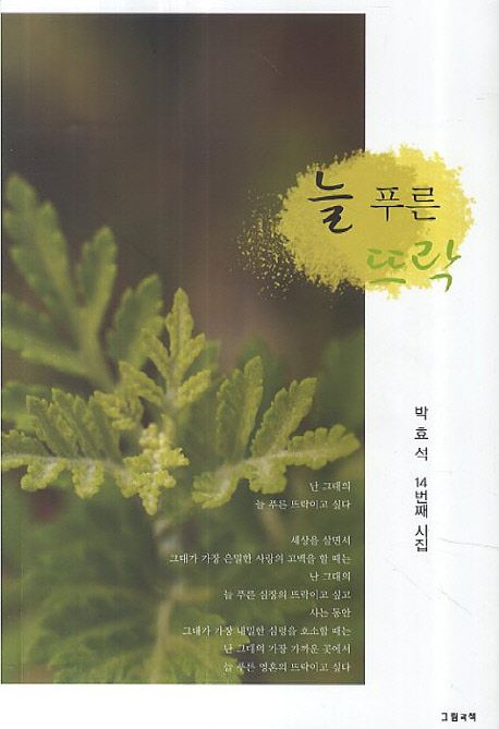 늘 푸른 뜨락 (박효석 14번째 시집)