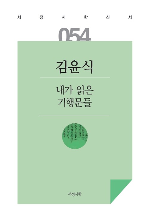 내가 읽은 기행문들 / 김윤식 지음