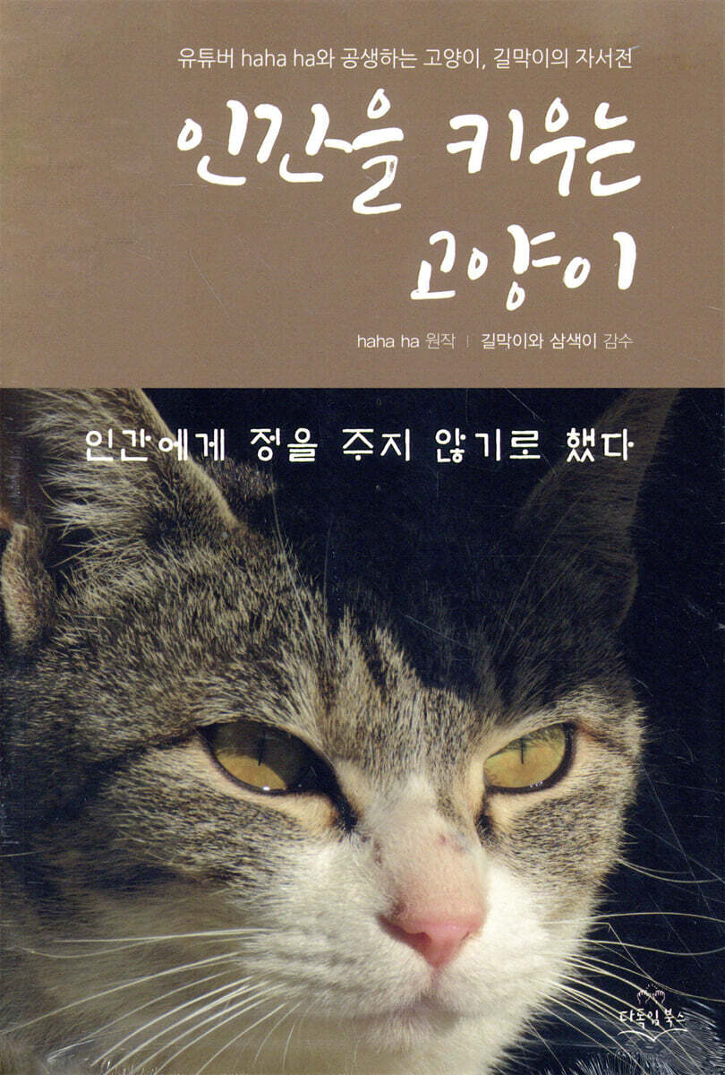 인간을 키우는 고양이 : 유튜버 haha ha와 공생하는 고양이, 길막이의 자서전