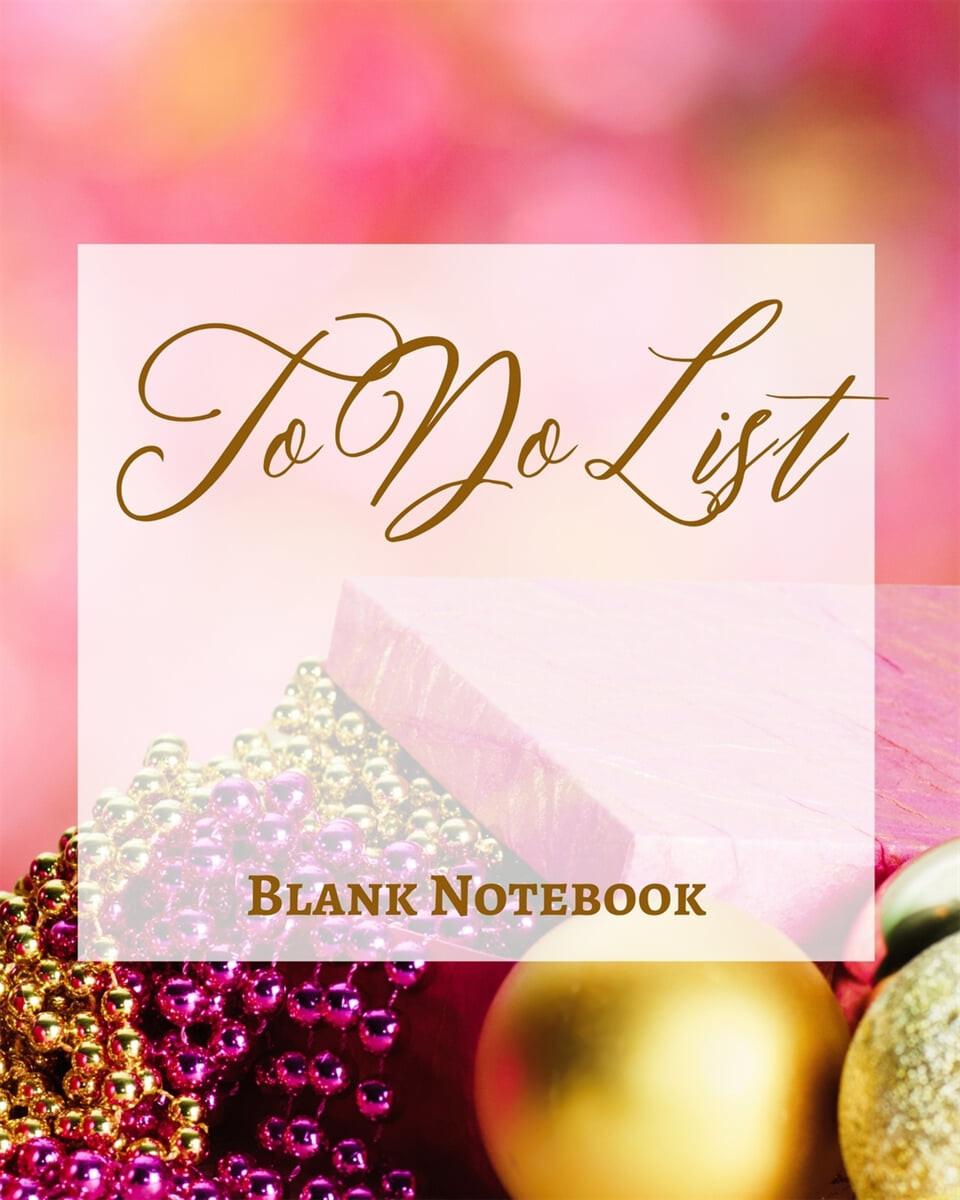 To Do List - Blank Notebook - Write It Down - Pastel Rose Pink Gold Yellow - Abstract Modern Contemporary Design Art