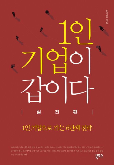 1인 기업이 갑이다 : 실전편 : 1인 기업으로 가는 6단계 전략 / 윤석일 지음