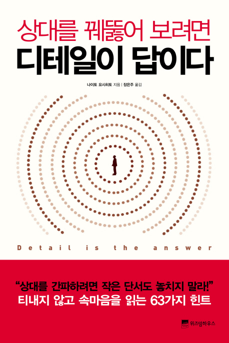 상대를 꿰뚫어 보려면 디테일이 답이다  = Detail is the answer