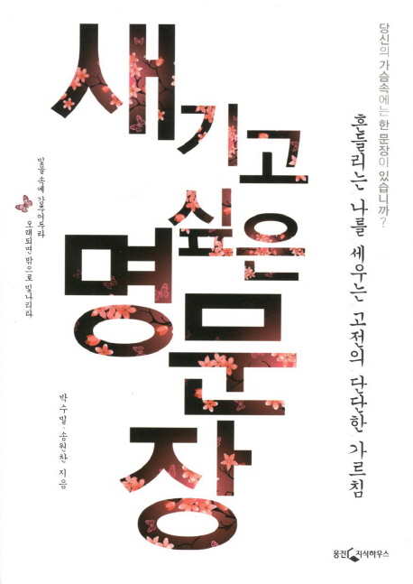 새기고 싶은 명문장 : 흔들리는 나를 세우는 고전의 단단한 가르침 / 박수밀 ; 송원찬 지음