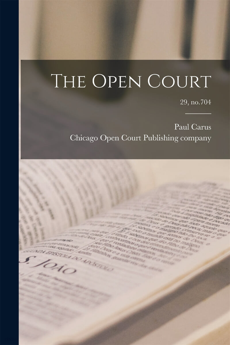 The Open Court; 29, no.704
