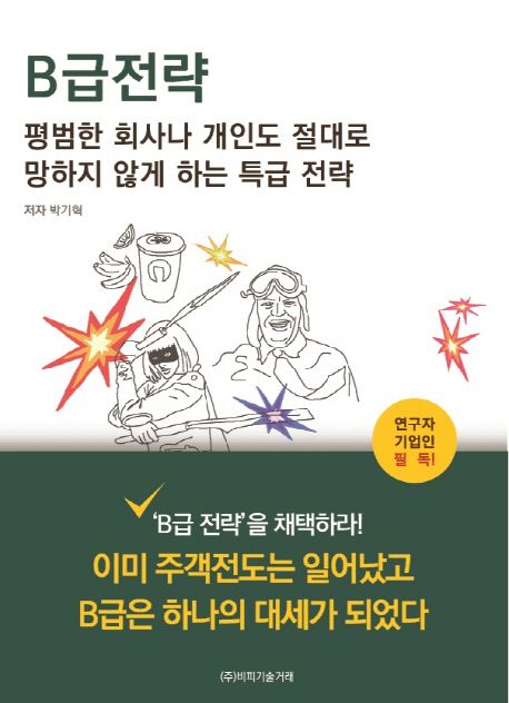 B급 전략  : 평범한 회사나 개인도 절대로 망하지 않게 하는 특급 전략 / 박기혁 지음