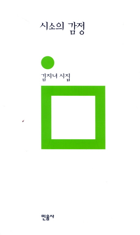 시소의 감정 : 김지녀 시집