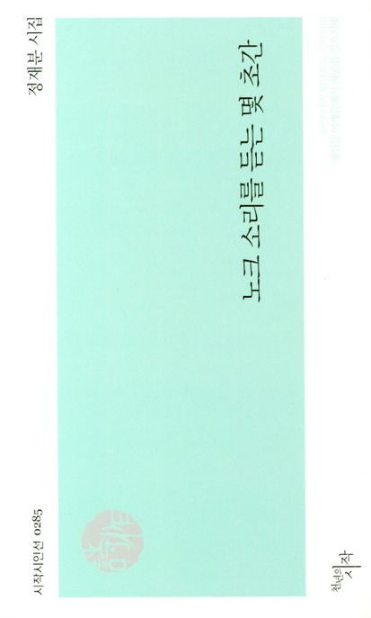 노크 소리를 듣는 몇 초간  : 정재분 시집 표지