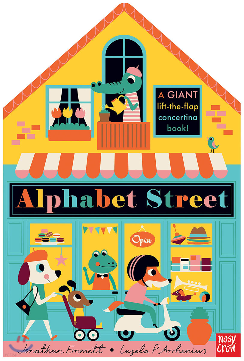 Alphabet street: a giant lift-the-flap concertina book!