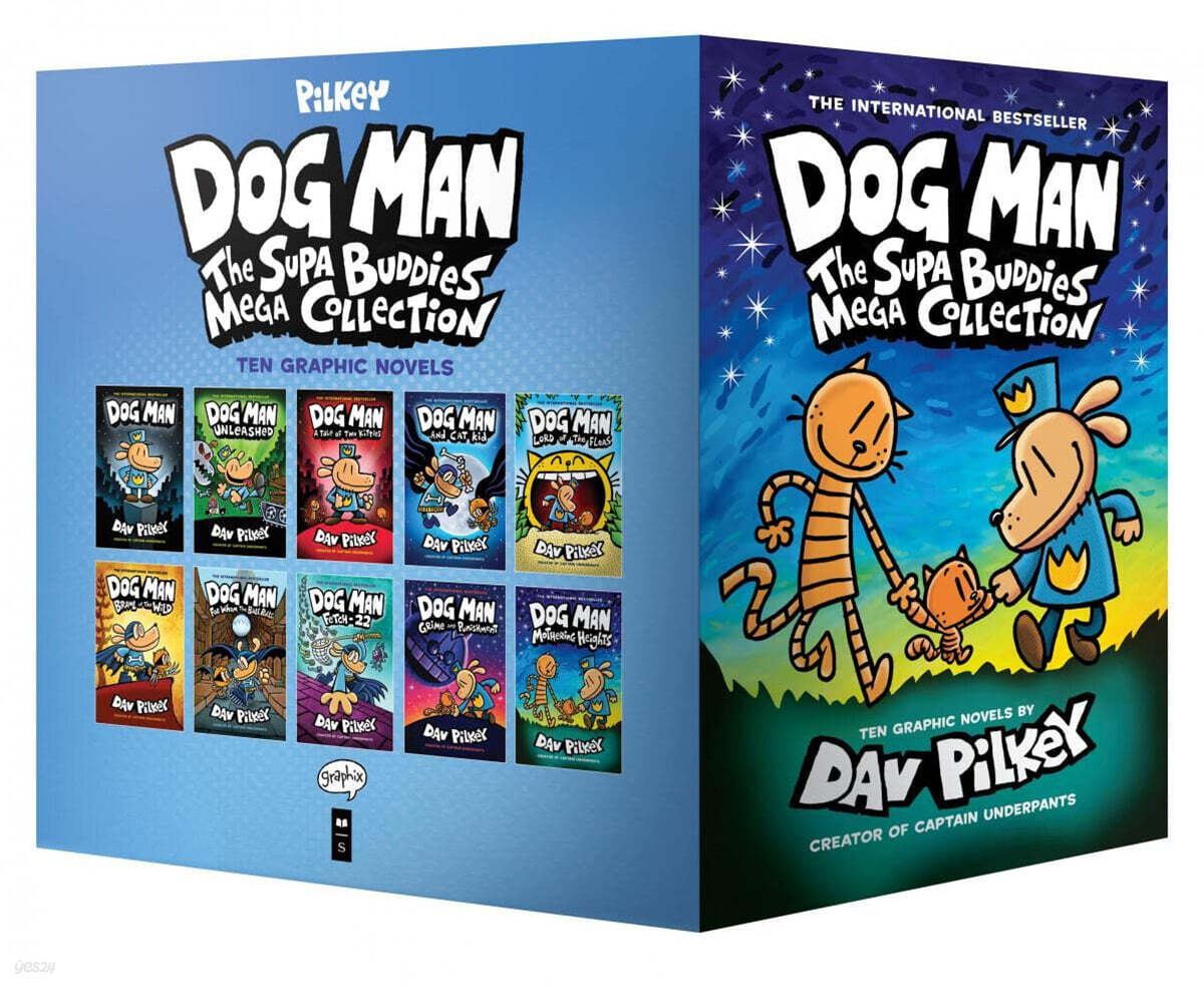 Dog Man: The Supa Buddies Mega Collection : 도그맨 원서 하드커버 10종 박스 세트 (: From the Creator of Captain Underpants 도그맨 원서 하드커버 10종 박스 세트)