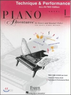 Piano Adventures All-In-Two Level 1 Tech. & Perf. (Technique & Performance - Anglicised Edition)