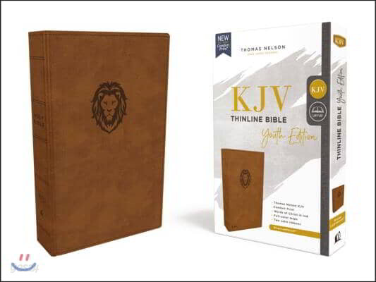 Kjv, Thinline Bible Youth Edition, Leathersoft, Brown, Red Letter Edition, Comfort Print (KJV, Thinline Youth Brown, Red Letter Comfort Print)
