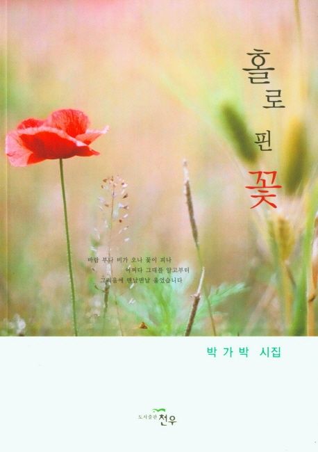 홀로 핀 꽃  : 박가박 시집 표지